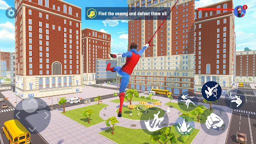 Gameplay screenshot 2 from Spider Fighting: Hero Game - Action game